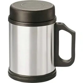 MATO interpräsent Thermobecher Edelstahl (gebürstet), Schwarz 0.350l 4093