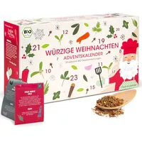 pfefferdieb - Gewürz Adventskalender Würzige Weihnachten bio 129 g Gewürze