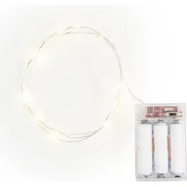 VBS LED-Lichterkette 1 m Transparent 10 LEDs Weiß