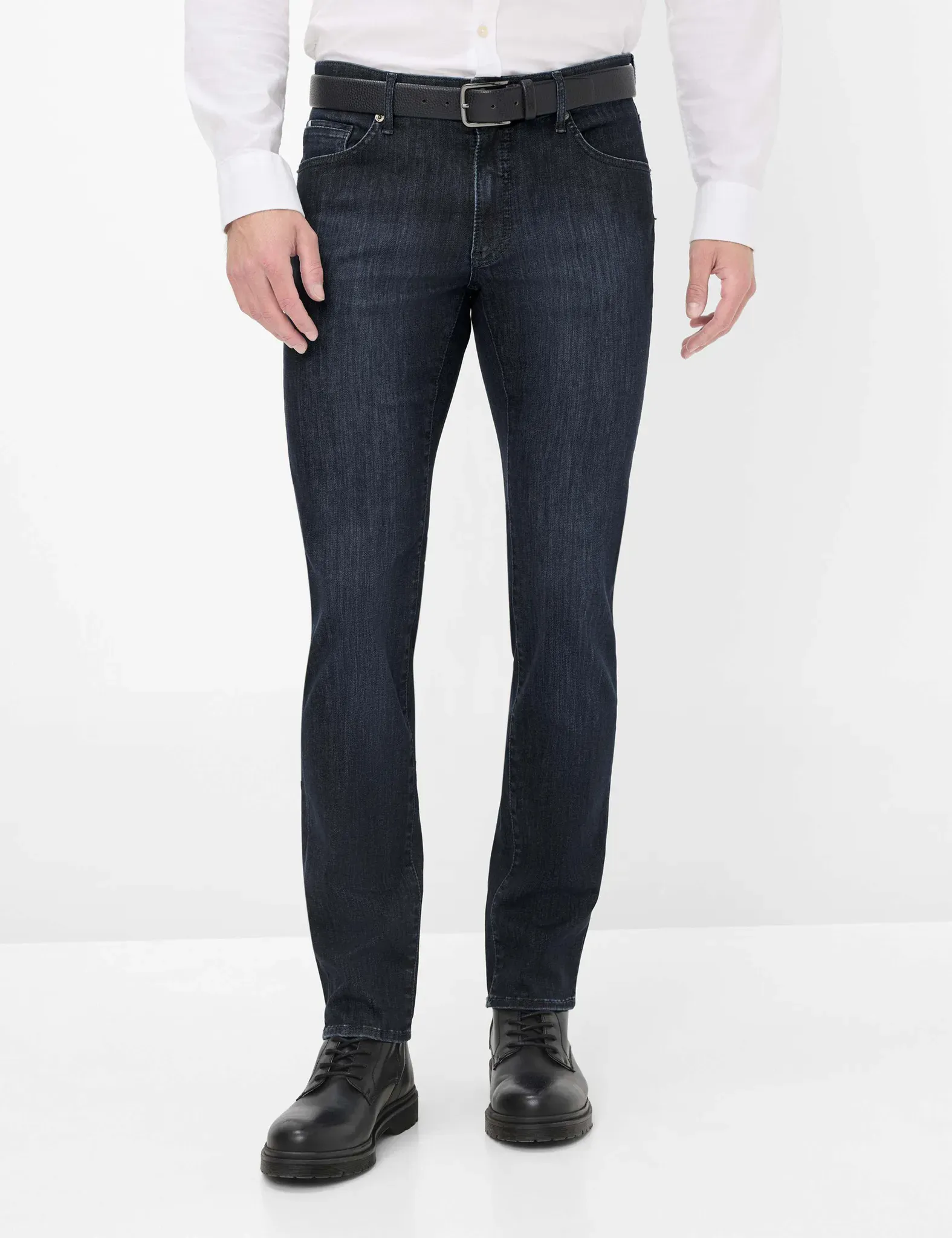 Brax Herren Five-Pocket-Hose Style CHUCK RAW USED, denim dunkelblau, Gr. 46/34