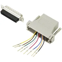 TRU Components D-SUB Adapter D-SUB-Stecker 25pol. - RJ45-Buchse 1