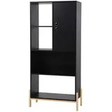 Möbilia Melia Standregal 72,5 x 35,5 x 154 cm Schwarz