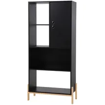 Möbilia Melia Standregal 72,5 x 35,5 x 154 cm Schwarz