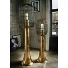 Faktorei XXL Windlicht Aluminium goldfarben, Ø 33cm, 123 cm hoch