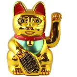 Freak Scene Superfreak Glückskatze - Maneki-Neko - Winkekatze - 15 cm - Gold