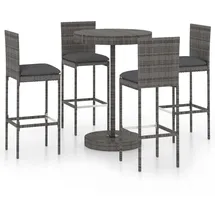 vidaXL Gartenbar-Set 5-tlg. Grau