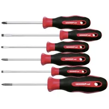 Gedore Schraubendreher-Satz 6-teilig PH0 rot/schwarz