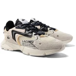 LACOSTE Herren Sneaker - L003 NEO, Turnschuhe, Materialmix mit Echtleder Natur/Schwarz EUR 45