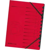Herlitz Ordnungsmappe 1-12 rot