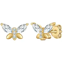 Rafaela Donata Ohrstecker-Set RD5034 Gelbgold/Weiß 925 7,5