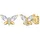 Rafaela Donata Ohrstecker-Set RD5034 Gelbgold/Weiß 925 7,5