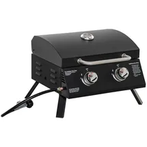 Outsunny Tischgrill Gasgrill Schwarz