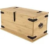 SAM Outillage Truhen-Couchtisch 90 x 50 cm massiv Kiefer natur MEXICO