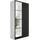 kier furniture Drehtürenschrank Eden 105 x 205 x 39 cm Schwarz