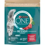 PURINA ONE Bifensis Adult – Futter für ausgewachsene Katzen, reich an Rindfleisch, 750g
