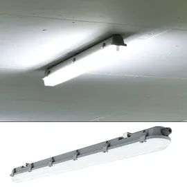 ETC Shop LED Deckenleuchten Feuchtraum 120 cm Feuchtraumwannenleuchten LED 120 cm Garagenlampen LED Röhre, Reihenschaltung, 1x LED 36 Watt 4320 Lumen kaltweiß, 3er Set