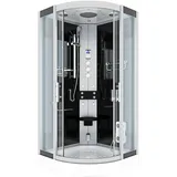 AcquaVapore Dampfdusche Duschtempel Sauna Dusche Duschkabine D46-23T3 100x100 cm ohne 2k Scheiben Versiegelung