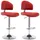 vidaXL Barhocker 2 Stk. Weinrot Kunstleder