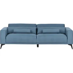 3-Sitzer Sofa Stoff blau ANGE