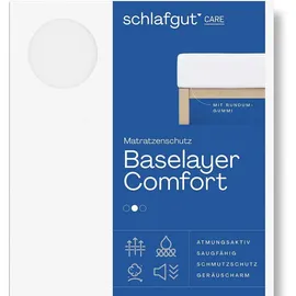 schlafgut Baselayer Comfort Matratzenschoner 140 x 200 cm weiß
