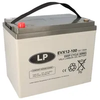 Landport LP EVX12100 12V 100Ah Deep-Cycle AGM-GEL Batterie