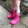 Crocs Handle It Rain Boot K, Unisex-Kinder Gummistiefel, Pink 23/24 - Rosa