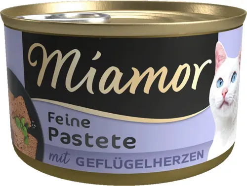 Miamor Pastete Geflügelherzen 12x85g Dose