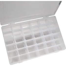 Workplus 2er Set Kleinteilemagazin Sortimentskasten mit je 36 Fächern verstellbar)