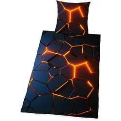 Herding - Coole Bettwäsche mit 3D-Effekt für Kinder und Jugendliche, Größe 135x200cm + 80x80cm
