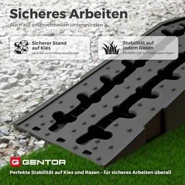 GENTOR WERKTHOR Auffahrrampen [2er Set] - für PKW bis 5t - Hochbelastbare Rampe Auto Wohnmobil,