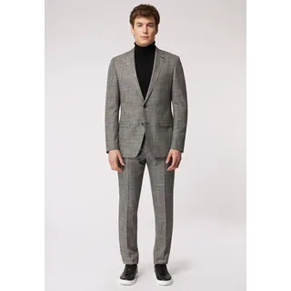 Roy Robson Hosenanzug mit Karomuster im Slim Fit in grau, | Gr.: 46