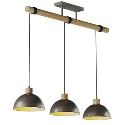 Lindby - Holgar Pendelleuchte Green/Wood