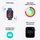 Apple Watch SE 2024 GPS 40 mm Aluminiumgehäuse Polarstern, Sport Loop Seegrün
