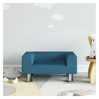 vidaXL Kindersofa Blau 50x40x26,5 cm Samt