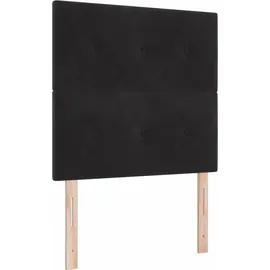 vidaXL Boxspringbett 90 x 200 cm Schwarz