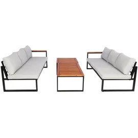 Mendler HWC-L26 Loungeset hellgrau