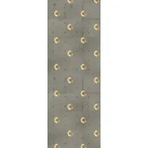 Queence Vinyltapete Tori 90x300 cm selbstklebend grau 34193