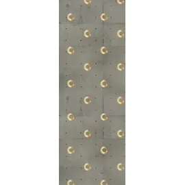 Queence Vinyltapete Tori 90x300 cm selbstklebend grau 34193