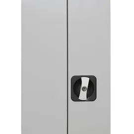 Gürkan Stahlschrank 100049 lichtgrau 80,0 x 38,0 x 180,0 cm, aufgebaut