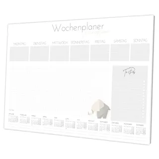 byNia® Schreibtischunterlage Papier A3, Schreibtischunterlage mit Kalender 2025, Schreibtischunterlage Block, Schreibunterlage aus Papier. Die Papier Schreibtischunterlage für Kinder und erw.