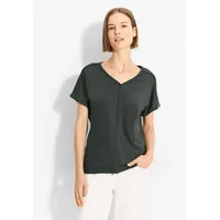 Cecil Damen Leinen T-Shirt strong khaki, S - S