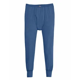Kings Club Lange Unterhose KINGS CLUB, Herren, Gr. 6, 2 Stk., blau (dunkelblau, meliert), 100% Baumwolle, Unterhosen Lange Unterhose
