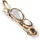 FIRETTI Brosche Schmuck Geschenk Ansteckschmuck tricolor, mit Glasstein goldfarben|schwarz