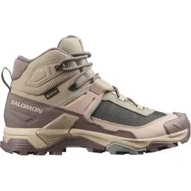 Salomon X Ultra 5 Mid GTX Damen Iron / Desert Tan / Green Milieu 42