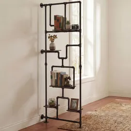 Mendler Raumteiler 203 x 80 x 20 cm Braun