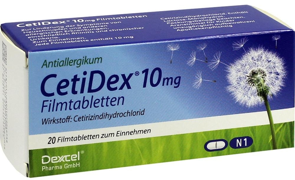 cetidex 10 mg 100 st