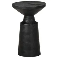VidaXL Beistelltisch Schwarz Ø33x50 cm Massivholz Mango