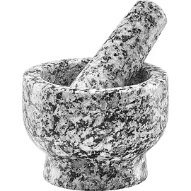 Zeller Mörser & Stößel-Set Granit grau Ø 9 x 6,5 cm