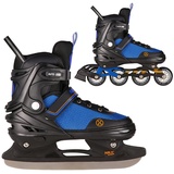 Nils Extreme 2-In-1 Inliner Eishockey Camille, Schwarz-Orange L(39-43)