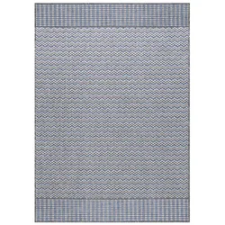 In Outdoor Teppich Beige, Vintage Design, Flachgewebe, Wetterfest